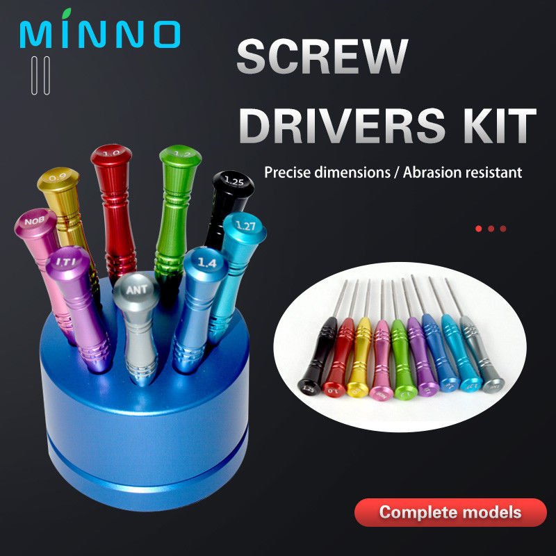 Diş Mekaniği İmplant tornavida Kit Diş İmplantı Aletleri 9pcs Diş tornavida Mikro tornavida Diş Hekimi Enstrümanı Yüksek kaliteli