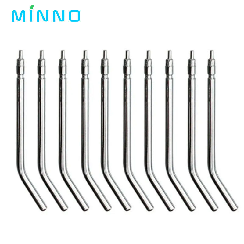 10 pcs Paslanmaz Çelik Diş Hava Üçlü Şırınga 3 Way Diş Hava Su püskürtmesi Şırınga Nozzles İpuçları