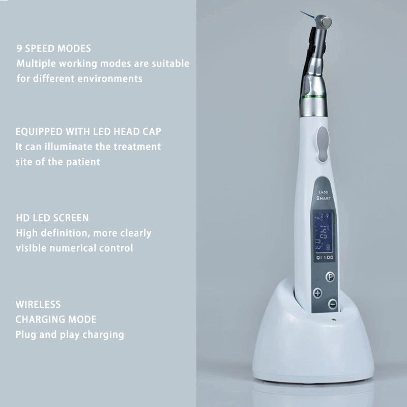LED lamba Endomotor Dental Kablosuz Endomotor 16:1 Dental Reduction Contra Angle