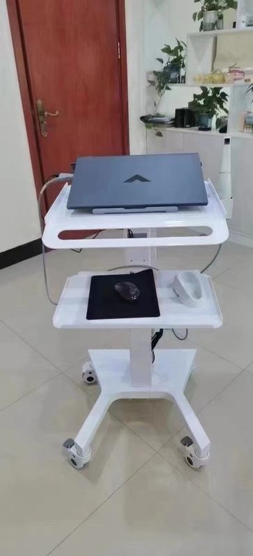 Tıp Arabası Durak Dental Laboratuvar Ekipmanı Sessiz Tekerlek Oral 3D Tarayıcı Sahibi Fren Soketli Mobil Araba Dentis