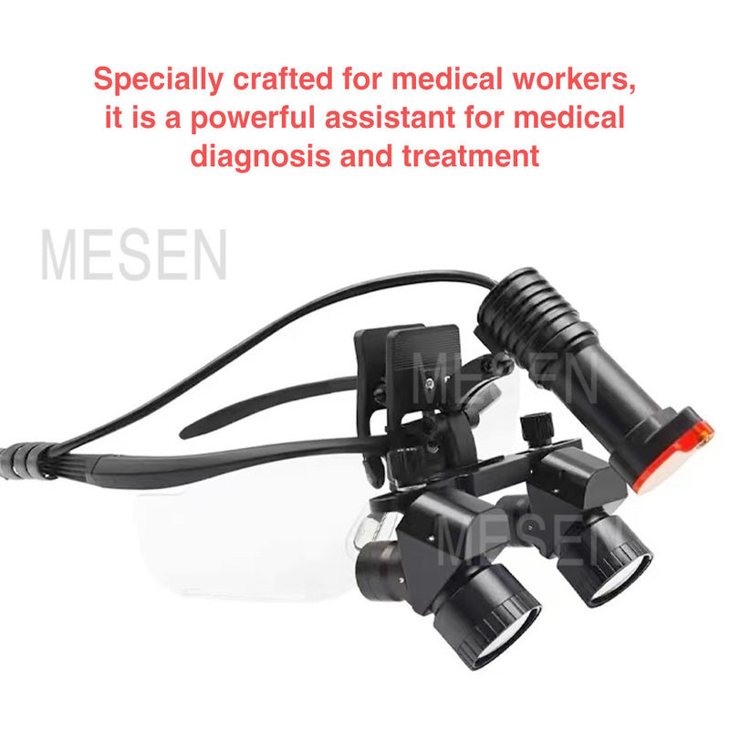 Oental Medical Oral Corner 5X Büyüteci Diş Lüpleri Far ışığı Kablosuz Taşınabilir Diş Cerrahisi Lüpleri Baş Fenerli Lamba