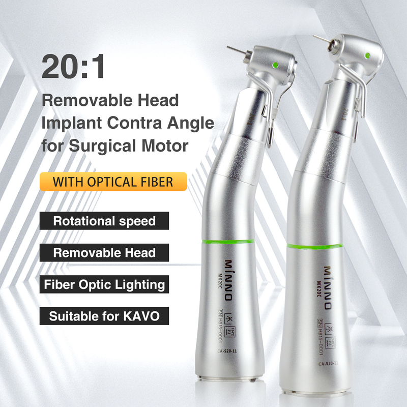 20Optik fiberli ameliyat motoru için çıkarılabilir kafa implantı